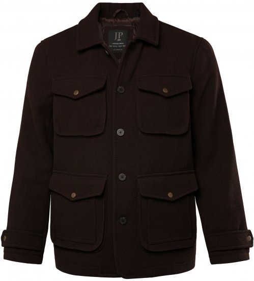 JP1880 Field Jacket Dark Brown - Herren jacken - Herren Jacken in großen Größen