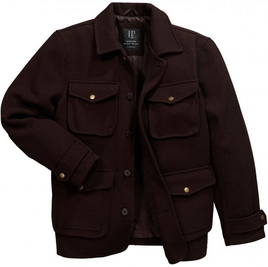 JP1880 Field Jacket Dark Brown - Herren jacken - Herren Jacken in großen Größen