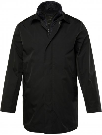 JP1880 Business Coat Zip-out Panel Black - Herren jacken - Herren Jacken in großen Größen