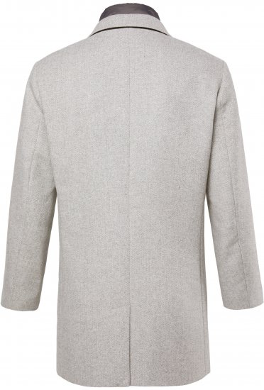 JP1880 Wool Blend Coat with Nylon Insert Grey - Herren jacken - Herren Jacken in großen Größen