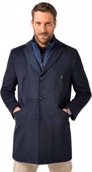 JP1880 Coat Flexnamic With Removable Insert Navy - Herren jacken - Herren Jacken in großen Größen