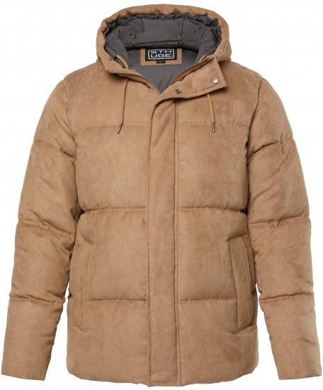 STHUGE Jacket Puffer With Warm Quilting Beige - Herren jacken - Herren Jacken in großen Größen
