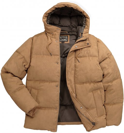 STHUGE Jacket Puffer With Warm Quilting Beige - Herren jacken - Herren Jacken in großen Größen
