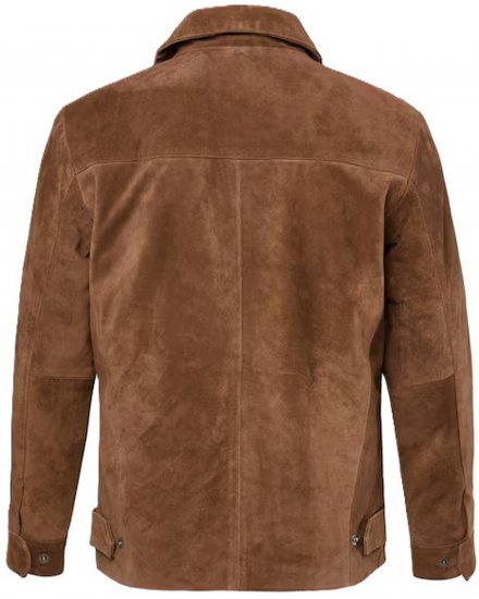 JP1880 Leather Jacket Genuine Cowhide Brown - Herren jacken - Herren Jacken in großen Größen