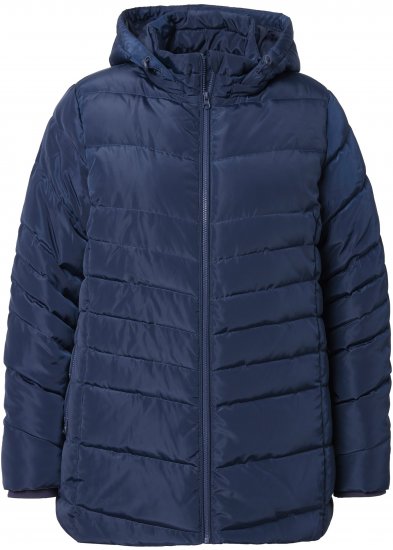 Ulla Popken Quilted Water Repellent Jacket Navy Blue - Jacken & Mäntel - 