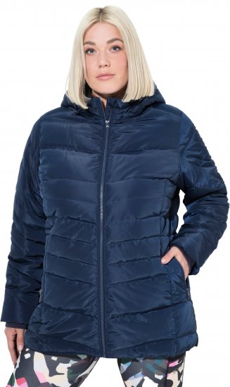 Ulla Popken Quilted Water Repellent Jacket Navy Blue - Jacken & Mäntel - 