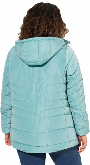 Ulla Popken Quilted Water Repellent Jacket Soft Turquoise - Jacken - 