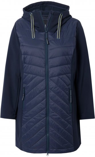 Ulla Popken HYPRAR Softshell Long Cut Jacket Navy - Jacken - Damenjacken in großen Größen