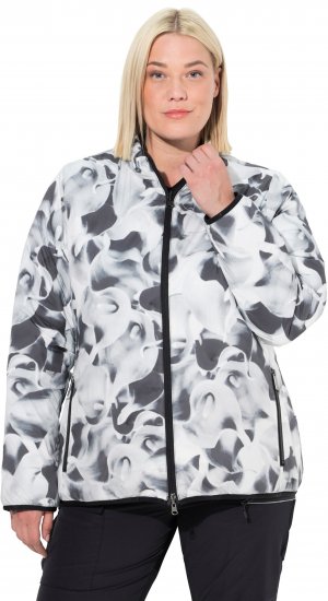 Ulla Popken HYPRAR Reversible Printed Jacket Black - Jacken - 