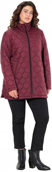 Ulla Popken HYPRAR Water-Repellent Quilted Jacket Wine Red - Jacken - 