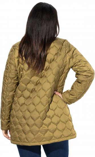 Ulla Popken HYPRAR Water-Repellent Quilted Jacket Dark Mustard Yellow - Jacken - 