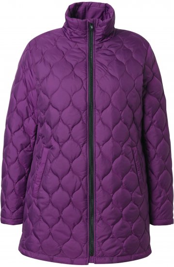 Ulla Popken HYPRAR Water-Repellent Quilted Jacket Plum - Jacken - Damenjacken in großen Größen