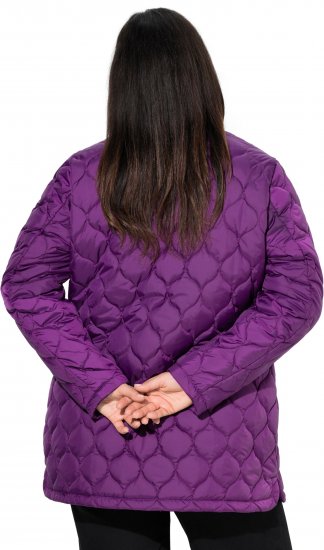 Ulla Popken HYPRAR Water-Repellent Quilted Jacket Plum - Jacken - Damenjacken in großen Größen