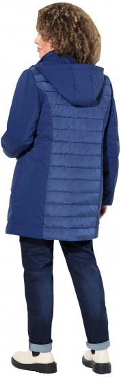 Ulla Popken HYPRAR Mixed Texture Water-Repellent Jacket Night Blue - Jacken - 