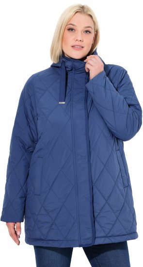 Ulla Popken HYPRAR Quilted Water-Repellent Jacket Medium Blue - Jacken - Damenjacken in großen Größen