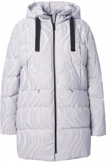Ulla Popken HYPRAR Wave Quilted Water-Repellent Jacket Off-White - Jacken - Damenjacken in großen Größen