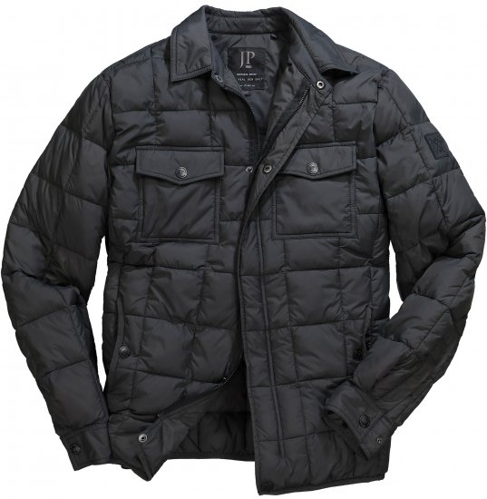 JP1880 Quilted Shirt Collar Jacket TALL Anthracite - TALL jacken - 