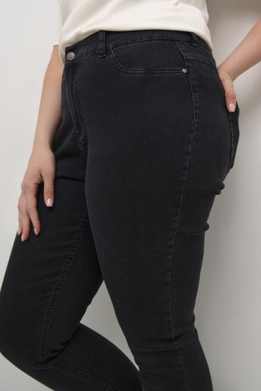 Kaffe Curve Laurina Jeans Gewaschener schwarzer Denim - Jeans & Hosen in Großen Größen – Plus Size Damenmode - 