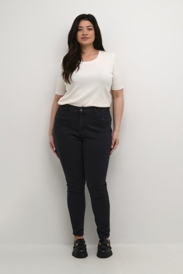 Kaffe Curve Laurina Jeans Gewaschener schwarzer Denim - Jeans & Hosen in Großen Größen – Plus Size Damenmode - 
