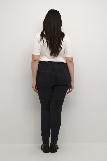 Kaffe Curve Laurina Jeans Gewaschener schwarzer Denim - Jeans & Hosen in Großen Größen – Plus Size Damenmode - 
