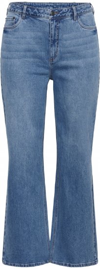 Kaffe Curve Leoana Weite lange Jeans Vintageblau - Jeans & Hosen in Großen Größen – Plus Size Damenmode - 