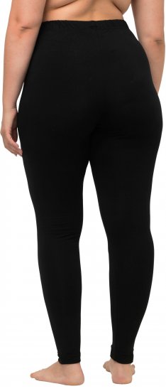 Ulla Popken Basic Stretch Knit Ankle Length Leggings Black - Jeans & Hosen in Großen Größen – Plus Size Damenmode - 