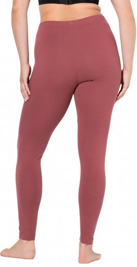 Ulla Popken Basic Stretch Knit Ankle Length Leggings Brick Red - Jeans & Hosen in Großen Größen – Plus Size Damenmode - Jeans & Hosen, EU 42–70