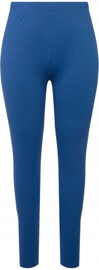 Ulla Popken Basic Stretch Knit Ankle Length Leggings Grey Blue - Jeans & Hosen in Großen Größen – Plus Size Damenmode - 