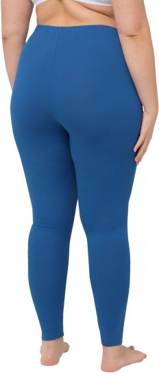Ulla Popken Basic Stretch Knit Ankle Length Leggings Grey Blue - Jeans & Hosen in Großen Größen – Plus Size Damenmode - 