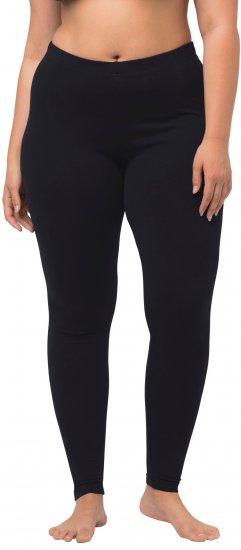 Ulla Popken Basic Stretch Knit Ankle Length Leggings Navy - Jeans & Hosen in Großen Größen – Plus Size Damenmode - 