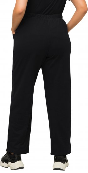Ulla Popken Pull On Knit Straight Leg Pocket Pants Black - DAMENBEKLEIDUNG 40-66 - 