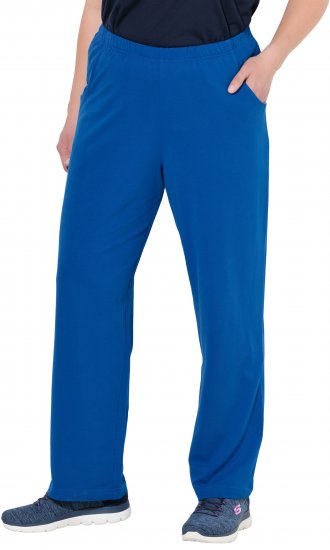 Ulla Popken Pull On Knit Straight Leg Pocket Pants Denim Blue - DAMENBEKLEIDUNG 40-66 - 