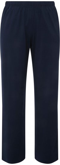 Ulla Popken Bootcut Elastic Waist Cotton French Terry Sport Pants Night Blue - Jeans & Hosen in Großen Größen – Plus Size Damenmode - 