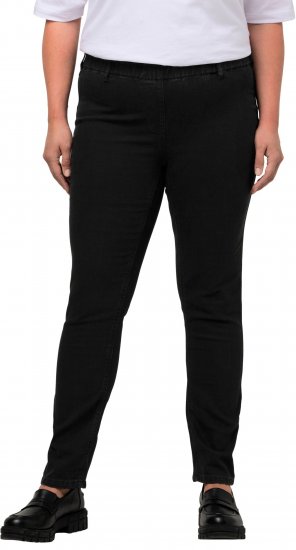 Ulla Popken Denim Look All Elastic Pocket Sienna Jeggings Black - Jeans & Hosen in Großen Größen – Plus Size Damenmode - Jeans & Hosen, EU 42–70