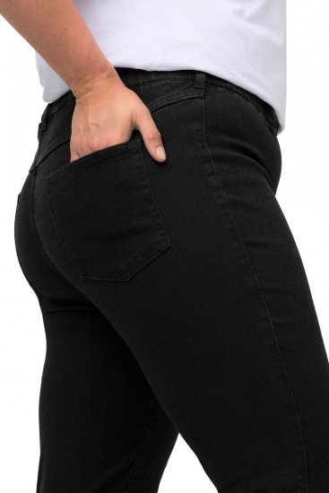 Ulla Popken Denim Look All Elastic Pocket Sienna Jeggings Black - Ulla Popken - Ulla Popken Große Größen