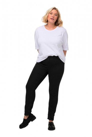 Ulla Popken Denim Look All Elastic Pocket Sienna Jeggings Black - Ulla Popken - Ulla Popken Große Größen