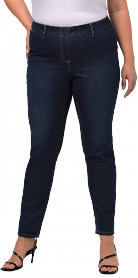 Ulla Popken Denim Look All Elastic Pocket Sienna Jeggings Dark Blue Denim - Jeans & Hosen in Großen Größen – Plus Size Damenmode - 