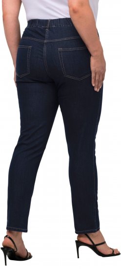 Ulla Popken Denim Look All Elastic Pocket Sienna Jeggings Dark Blue Denim - Jeans & Hosen in Großen Größen – Plus Size Damenmode - 