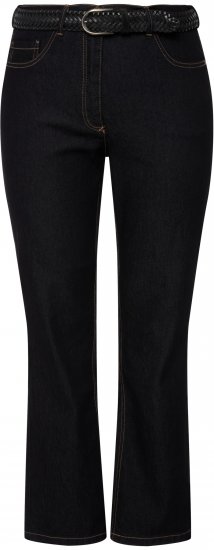 Ulla Popken Regular Fit Mandy Stretch Jeans Dark Blue Denim - Jeans & Hosen in Großen Größen – Plus Size Damenmode - Jeans & Hosen, EU 42–70