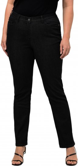 Ulla Popken Sammy Fit Slim Leg Stretch Jeans Black - Jeans & Hosen in Großen Größen – Plus Size Damenmode - 