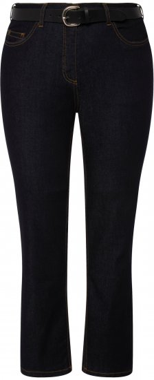 Ulla Popken Sammy Fit Slim Leg Stretch Jeans Dark Blue Denim - Jeans & Hosen in Großen Größen – Plus Size Damenmode - Jeans & Hosen, EU 42–70