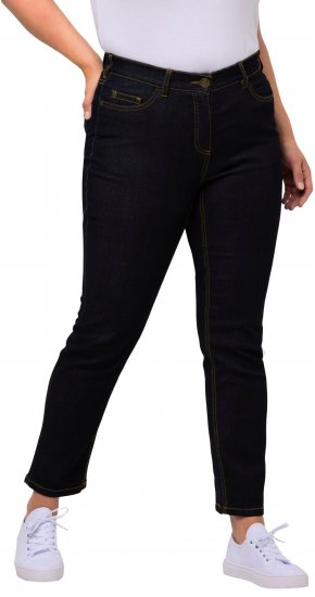 Ulla Popken Sammy Fit Slim Leg Stretch Jeans Dark Blue Denim - Jeans & Hosen in Großen Größen – Plus Size Damenmode - Jeans & Hosen, EU 42–70