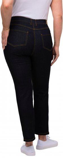 Ulla Popken Sammy Fit Slim Leg Stretch Jeans Dark Blue Denim - Jeans & Hosen in Großen Größen – Plus Size Damenmode - Jeans & Hosen, EU 42–70