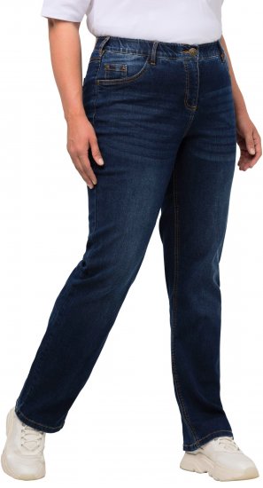 Ulla Popken Straight Leg Mandy Fit Stretch Jeans Blue Denim - Jeans & Hosen in Großen Größen – Plus Size Damenmode - Jeans & Hosen, EU 42–70