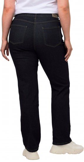 Ulla Popken Straight Leg Mandy Fit Stretch Jeans Dark Blue Denim - Jeans & Hosen in Großen Größen – Plus Size Damenmode - 