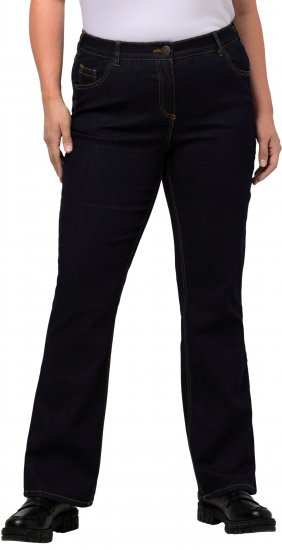 Ulla Popken Marie Fit Bootcut Stretch Jeans Dark Blue Denim - Jeans & Hosen in Großen Größen – Plus Size Damenmode - Jeans & Hosen, EU 42–70