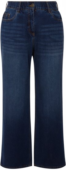 Ulla Popken Mary Fit Wide Leg Stretch Jeans Blue Denim - Jeans & Hosen in Großen Größen – Plus Size Damenmode - Jeans & Hosen, EU 42–70
