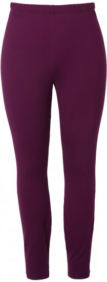 Ulla Popken Quick Dry Moisture Wicking Stretch Ski Leggings Grape Red - Jeans & Hosen in Großen Größen – Plus Size Damenmode - 