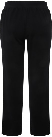 Ulla Popken Side Stripe Adjustable Drawstring Waist Joggers Black - Jeans & Hosen in Großen Größen – Plus Size Damenmode - 