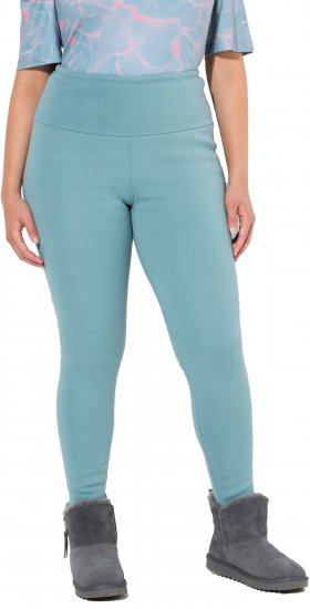 Ulla Popken Faux Fur Lined Stretch Leggings Ice Green - Jeans & Hosen in Großen Größen – Plus Size Damenmode - Jeans & Hosen, EU 42–70